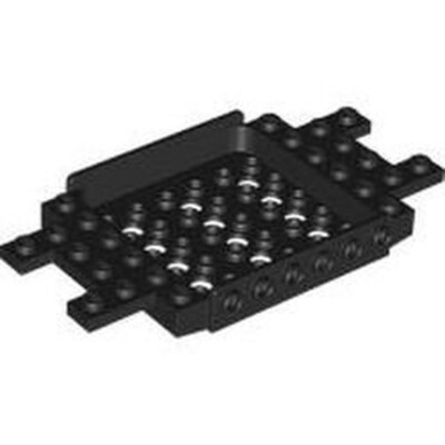 3385 LEGO  Vehicle, Base 6 x 12 x 1 with 5 x 6 Recess, 1 Stück, black, neu