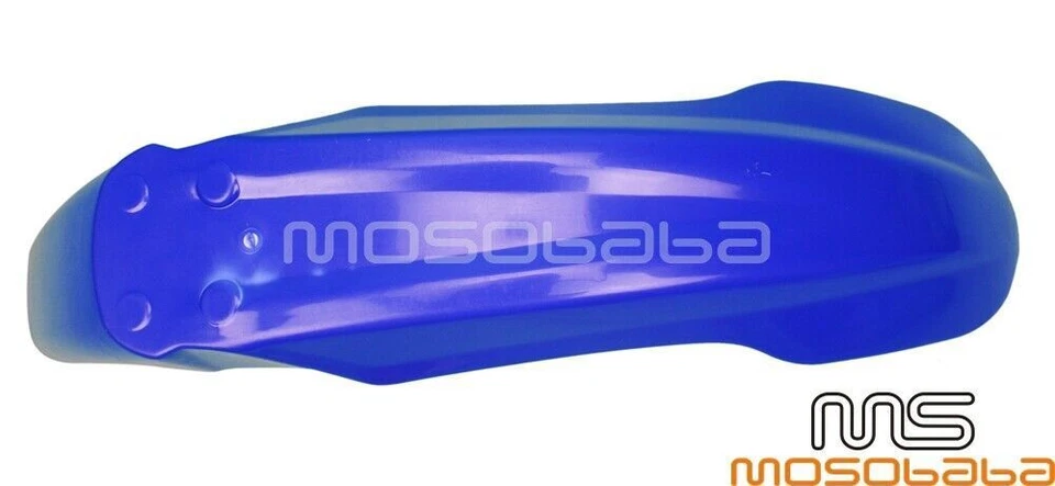 Guardabarros delantero universal para bicicleta Yamaha TT XT TTR WR YZ 225 230 250 426 450 azul Foto 2 de 4