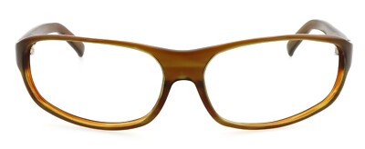 New PRADA SPR04D 8AR-7U1 65mm Brown Wrap Sunglasses Frames Japan