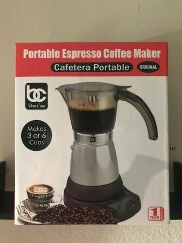 ELECTRIC CUBAN ESPRESSO COFFEE MAKER.CAFETERA ELÉCTRICA CUBANA.(3-6 Cups) |  eBay
