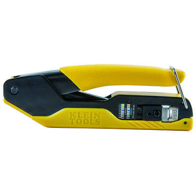 Klein Tools VDV226-005 Compact Pass-Thru Crimper, Modular Crimper for RJ45