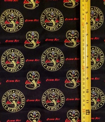 COBRA KAI FABRIC  (HALF-YARD OR 1-YARD)