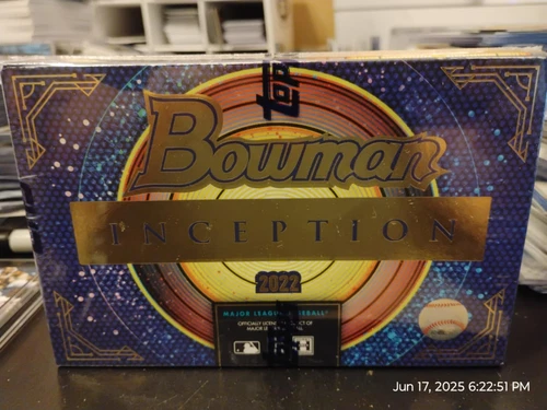 2022 BOWMAN INCEPTION FACTORY SEALED BASEBALL HOBBY BOX 2 AUTOS!! Ships ASAP