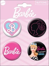 Ata-Boy 4-Piece Barbie Collectible Button Set