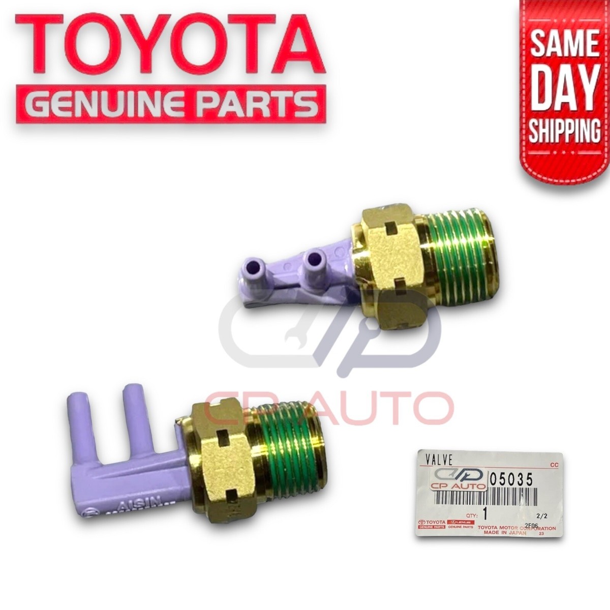 79 - 89 TOYOTA PICKUP 2.4 3.0 BIMETAL VACUUM SWITCHING VALVE BVSV