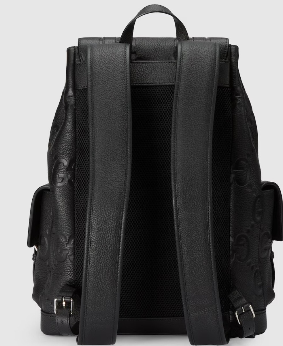 GUCCI Jumbo GG Rucksack Backpack 625770AABZF1000 leather Black