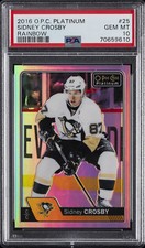 2016 O-PEE-CHEE PLATINUM RAINBOW #25 SIDNEY CROSBY PSA 10