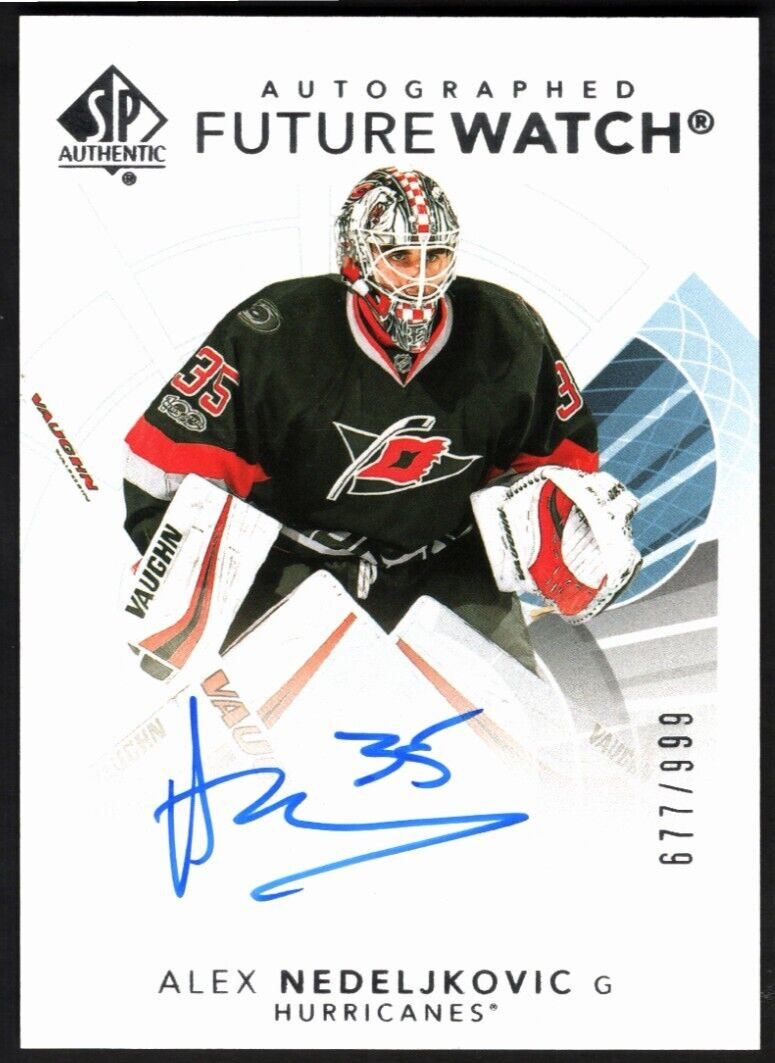 ALEX NEDELJKOVIC 2017-18 Upper Deck SP Authentic Future Watch Auto #/999 ROOKIE