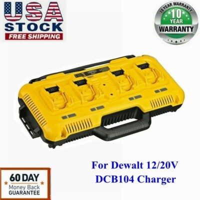 #ad #ad Battery Charger For DEWALT DCB104 12 20 60V 4 Port Fast charger Lithium DCB205 $50.00