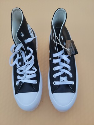 Converse Chuck Taylor All Star Leather Lugged 2.0 Black Sneakers Men 8 / W 10