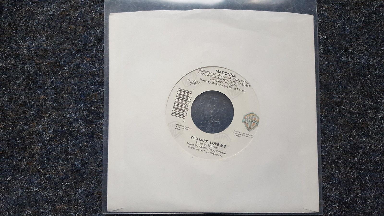 7"" Single Vinyl Madonna - You must love me US (aus Evita)