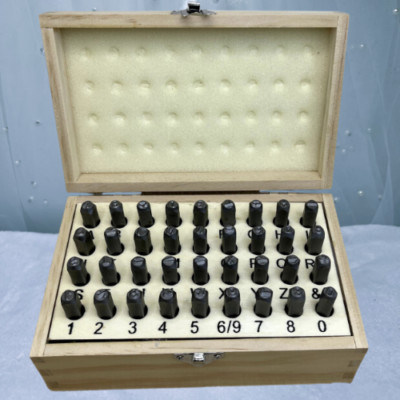 Letter and Number Steel Punch Stamp Set, 36 Piece Stamping 3/16  (5mm)