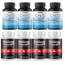 CircO2 & Prolong Power, Oxygen Booster & Male Enhancement Support Combo Pack