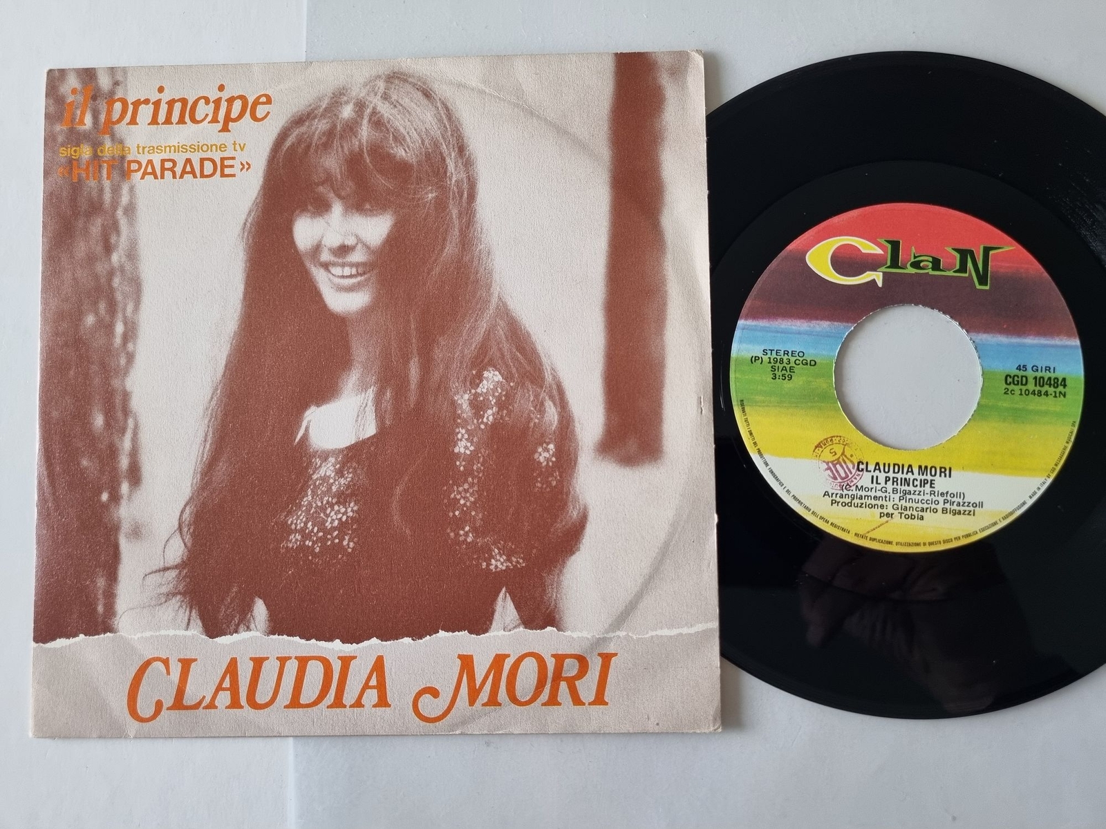 Claudia Mori - Il Principe 7'' Vinyl Italy
