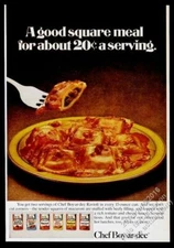 1973 Chef Boy-ar-dee ravioli photo vintage print ad