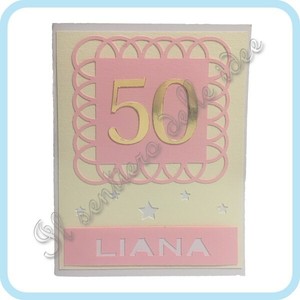 Biglietto Compleanno 50 Anni Con Nome Personalizzabile Fatto A Mano Handmade Ebay