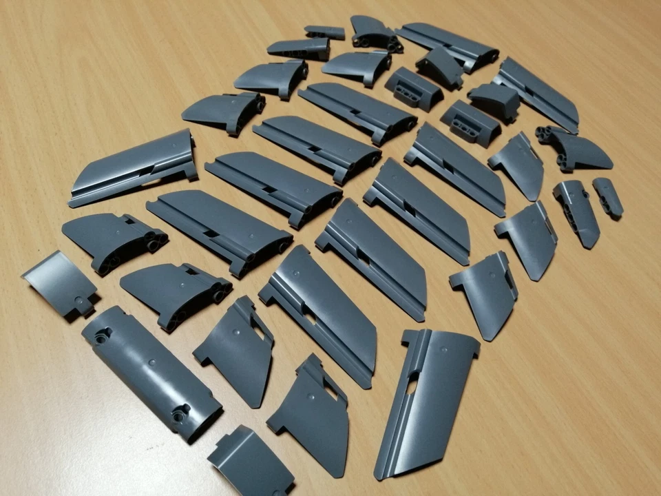 LEGO Technic Paneele Panels Verkleidungen dunkelgrau / Technik Konvolut - Bild 4 von 4