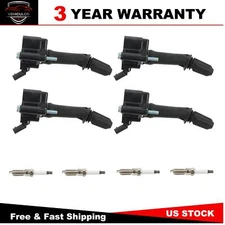 Set of 4 Ignition Coil Pack and Iridium Spark Plug For Chevrolet Buick GMC UF802