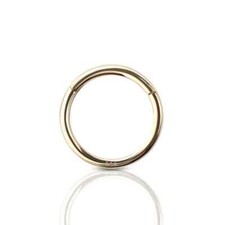 14 Karat Solid Gold Hinged Ring Fit almost every piercing good for Nose Ear More