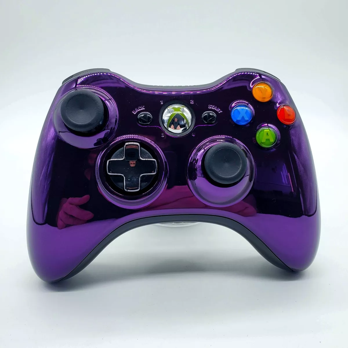 Original Microsoft Xbox 360 Controller Chrome Series Purple Rare