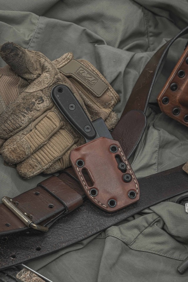 ESEE izula sheath : hybrid kydex leather | eBay