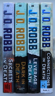Lot of 4 J.D. Robb Futuristic-Suspense Books from  In Death  Series 2017-2019