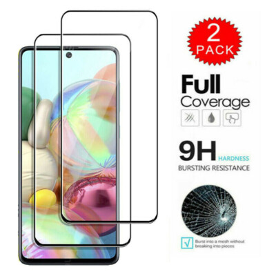2-Pack For Samsung Galaxy M51 M31 M21 Full Cover Tempered Glass Screen  Protector