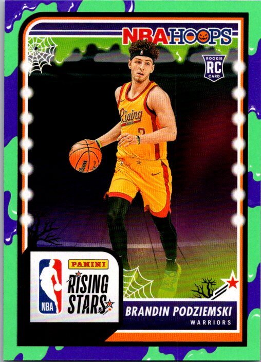2023-24 Hoops Haunted Hoops #297 Brandin Podziemski Slime