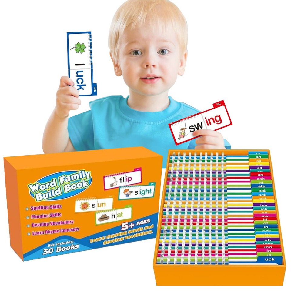 30 Word Families Flash Cards Educational Reading Games For School 30 word families flash cards educational reading games for school
