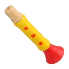 Colorful Trumpet Yellow Wooden Toy - 10695-J