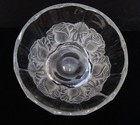 Decorative Crystal Candy/ Center Piece Bowl/Dish W/ Frosted Flowers & Base 5.5" — photo 6