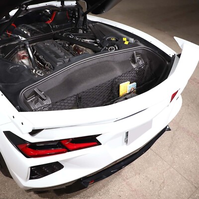 3 Pocket Cargo Net Trunk Cargo Organizer Storage Fit for Corvette C7 C8