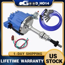 For Ford 351c 351m 400 429 460 Hei Distributor 65000 Kv Coil 7500 Rpm Plug Wire