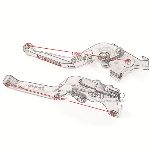 Folding Extendable Clutch Brake Levers for Yamaha MT-07 2014-2020 2018 2019 - Imagen 12 de 16