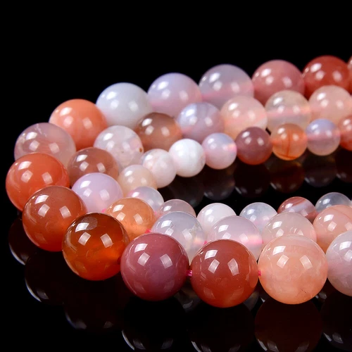 Cuentas sueltas de ágata cornalina Mozambique Grd AAA 6 MM 7 MM 8 MM 9 MM 10 MM 11 MM (D202) - Imagen 1 de 3