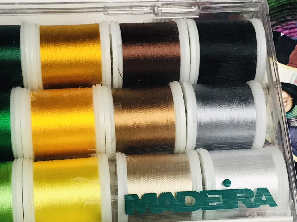 NEW Sealed 18 Big  200m Spools MADEIRA Machine EMBROIDERY Shimmery RAYON THREAD - Image 3 of 4