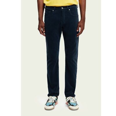 Scotch & Soda Ralston Slim Fit Jeans Womens 30x32 Navy Blue Corduroy
