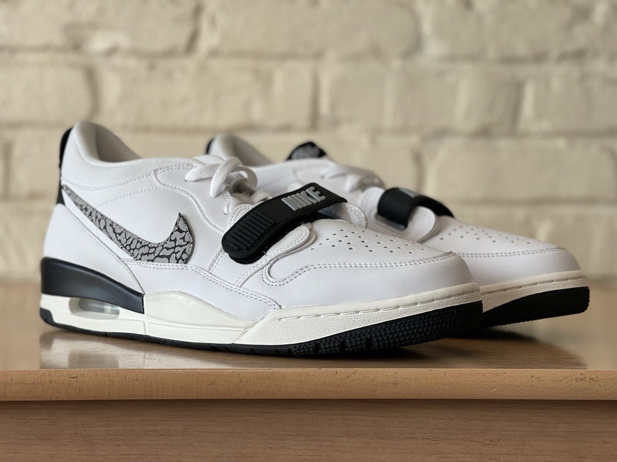 Nike Air Jordan Legacy 312 Low White Black Elephant CD7069-110