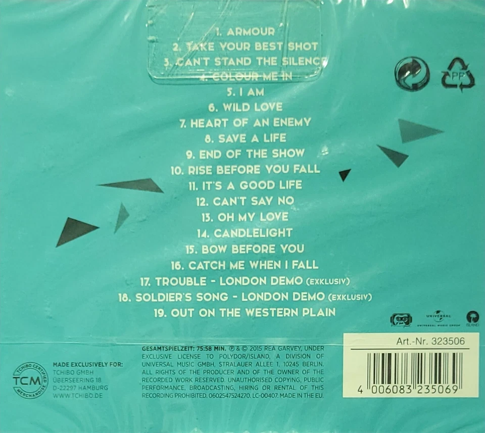 Rea Garvey - The Special Collection  CD  /   2 exkl. Bonus Songs   NEU & OVP - Bild 2 von 2