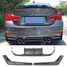 Carbon Fiber FOR BMW F80 M3 F82 F83 M4 15-2022 Rear Bumper Spoiler Diffuser Lip