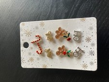 Christmas Earrings Lovisa 5 pairs Studs HO HO reindeer candy cane gingerbread ma