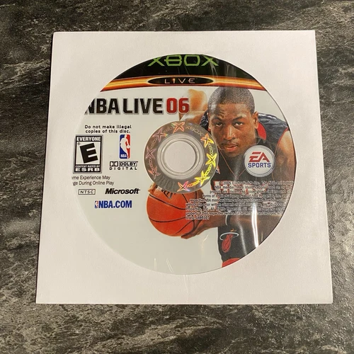 NBA Live 06 (Microsoft Xbox, 2005) Disc Only, Tested, Working