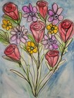 Cafe In France Acidified- Original Abstract Watercolor Painting With Ink Detail — photo 8