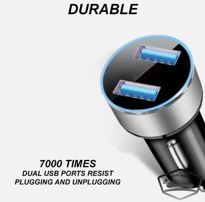 Dual Ports 3.1A USB Car Cigarette Charger Lighter w/o Voltmeter