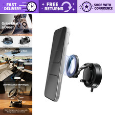 Magnetic Phone Holder for iPhone  Android - Gen 3 Statik HyperMount, Secure Gri