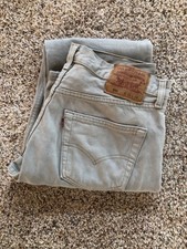 Vintage Levis 501 Tan 33x34 - Made in USA