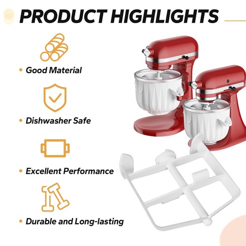 Eismaschine Rührschaufel für KitchenAid Standmixer, Eismaschine Par... - Bild 3 von 3