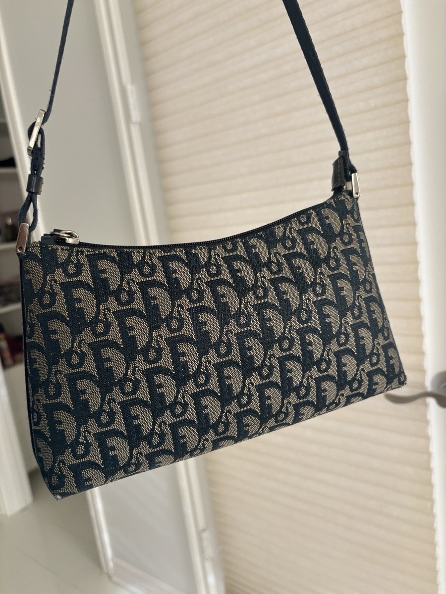 Christian Dior Trotter ショルダーバッグ Vintage Christian Dior Diorissimo trotter navy blue shoulder bag
