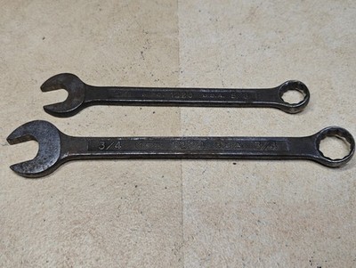 MFD (Proto) Corp. USA 5/8'',3/4 Combination Wrench 1220,1224 Vintage