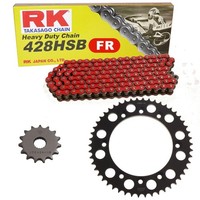 Kettensatz Geeignet FüR Suzuki DR 125 SM 08-13 Kette RK FR 428 HSB 130 Offen
